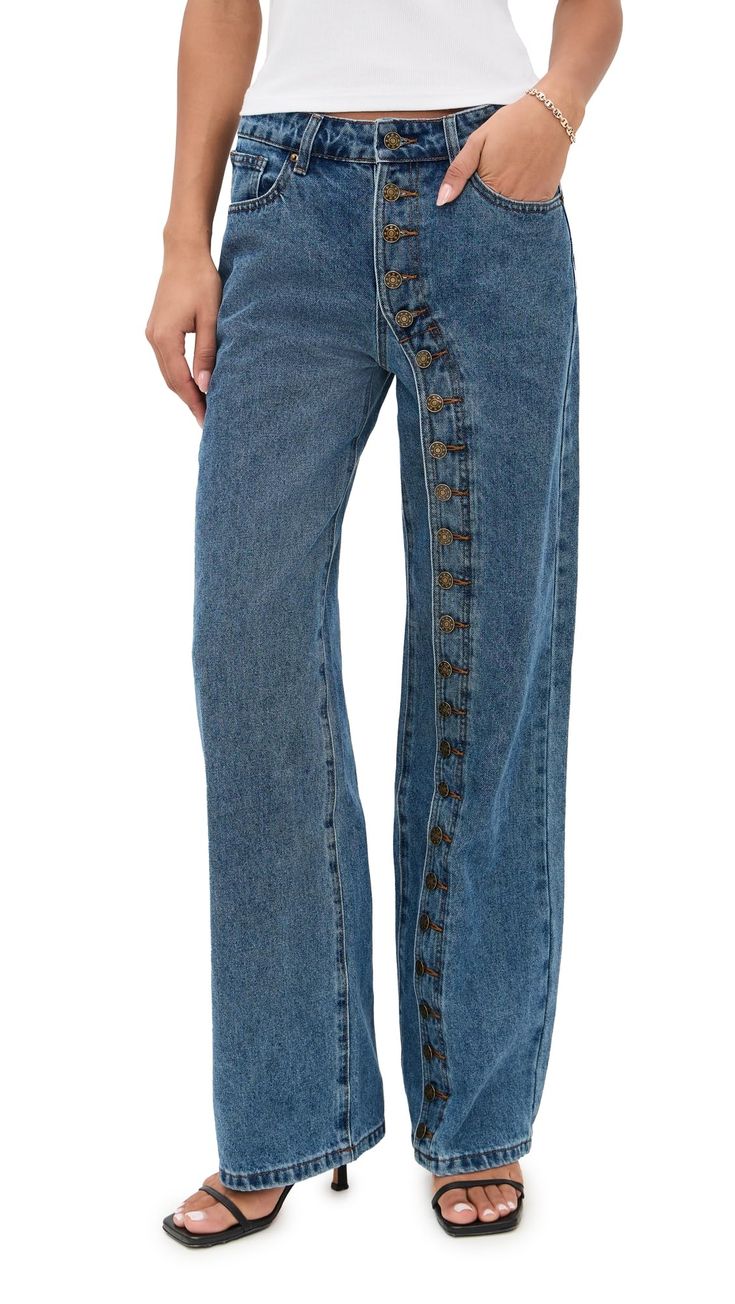barrel-leg jeans