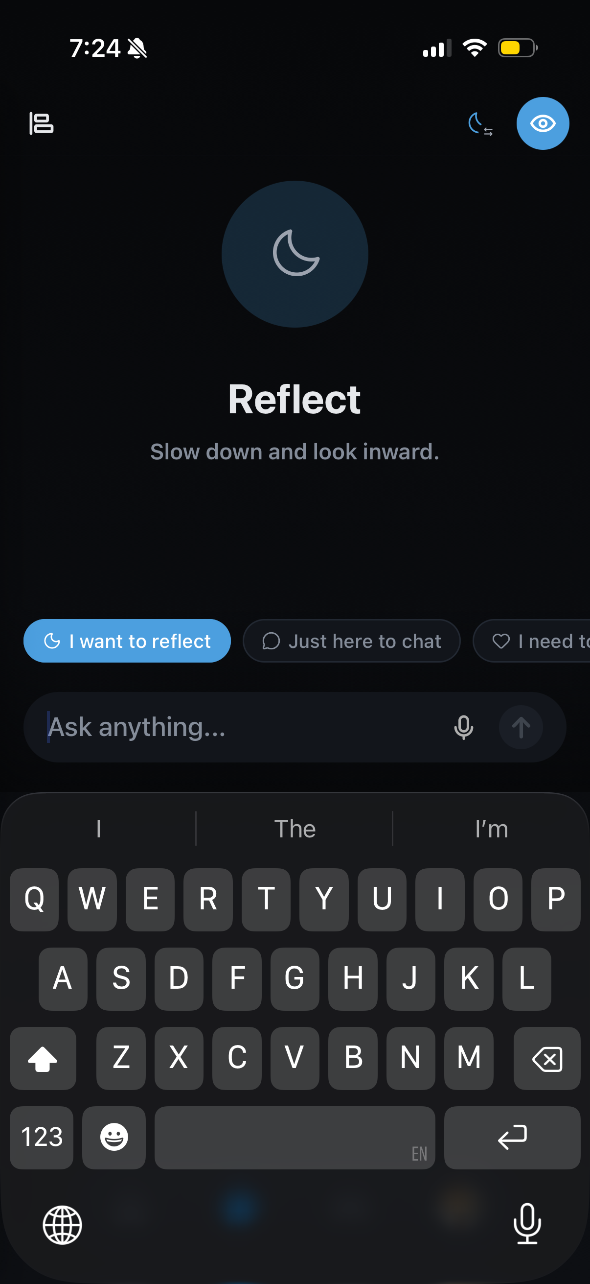 Euno Reflect, slow down and look inward