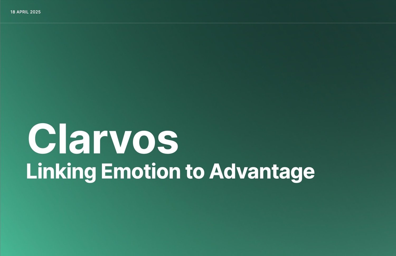 CLARVOS Brand Strategy